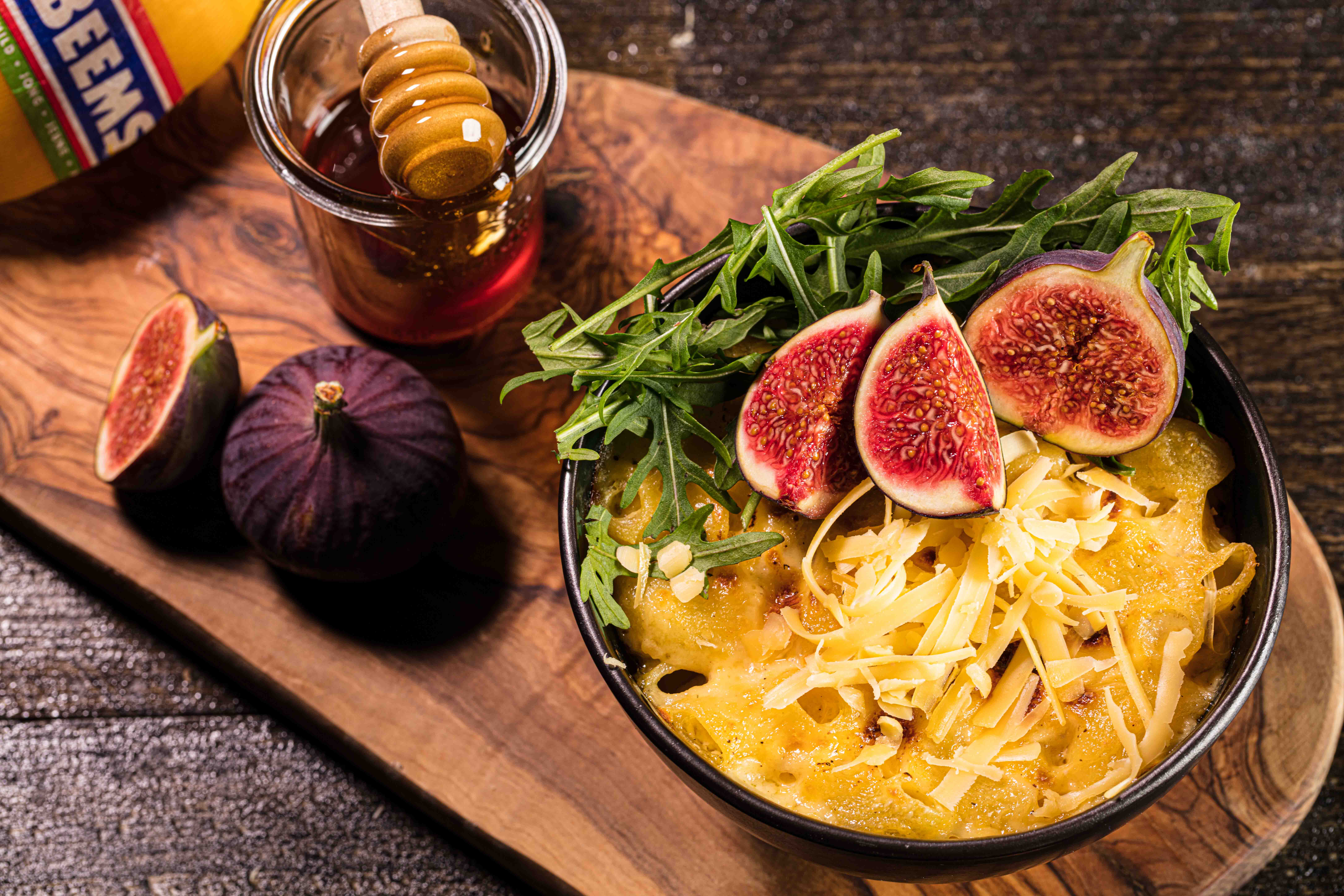Recept Mac N Cheese Met Vijgen Honing En Rucola
