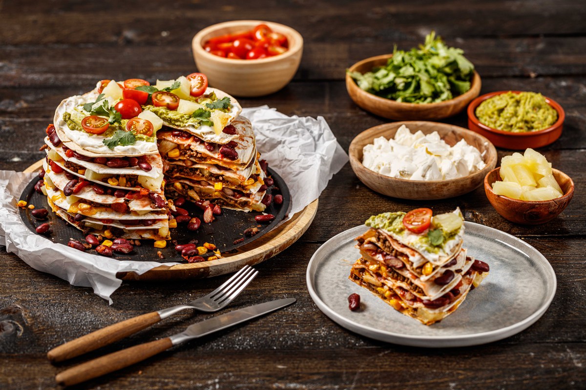 Vegetarische Tortillataart