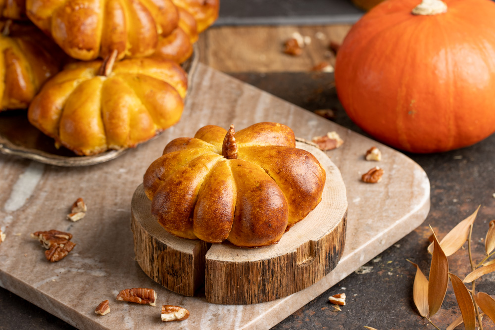 Pompoenbroodjes
