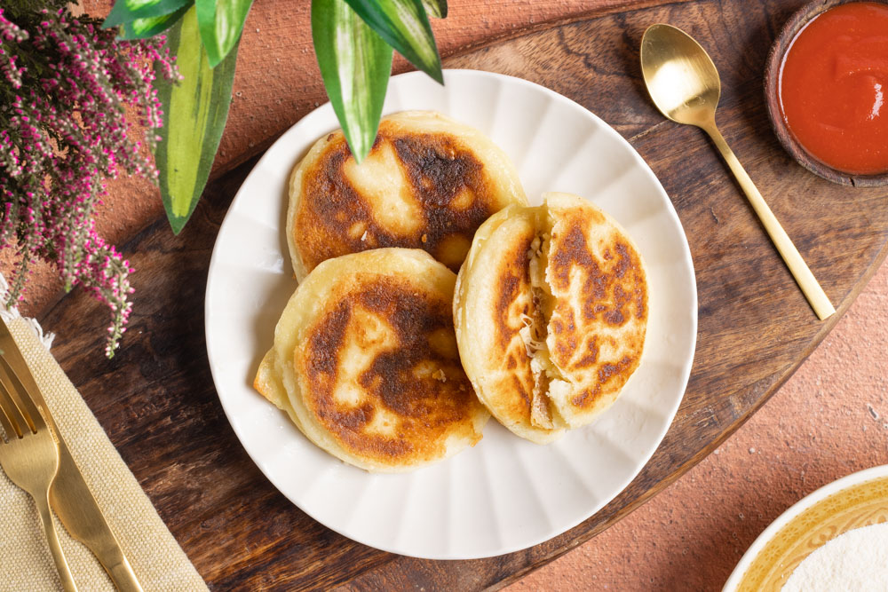 Arepa con queso