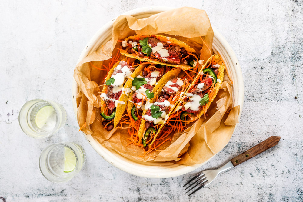 Pittige Taco’s Met Biefstukreepjes