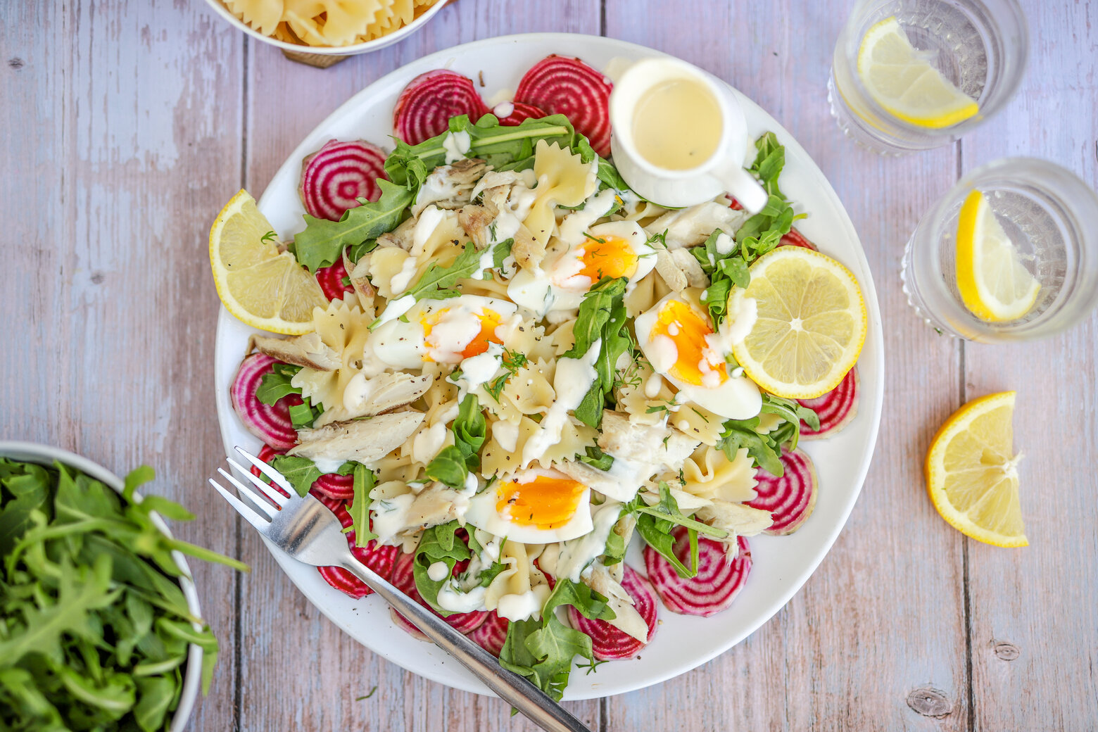 maaltijdsalade met makreel