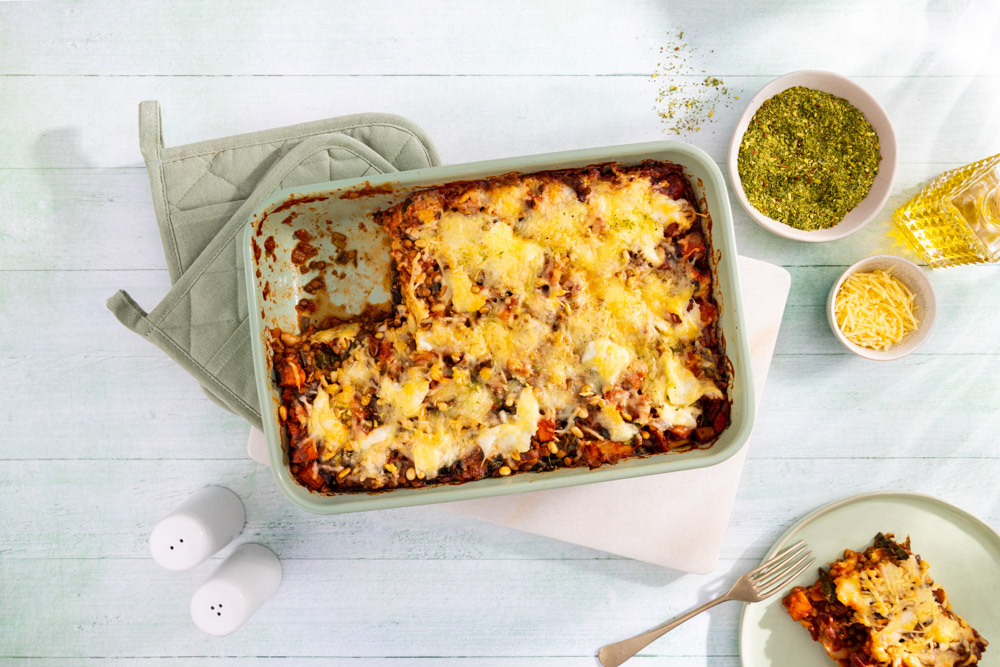 Lasagne Met Zoete Aardappel En Spinazie