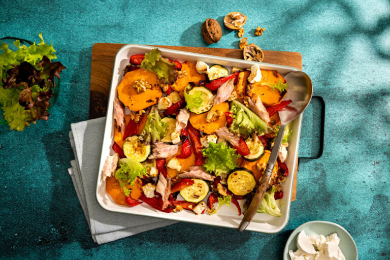 Traybake rode paprika en geitenkaas Eatertainment