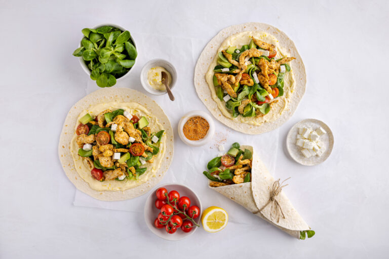 Wrap kip cajun met salade en citroenmayonaise Eatertainment