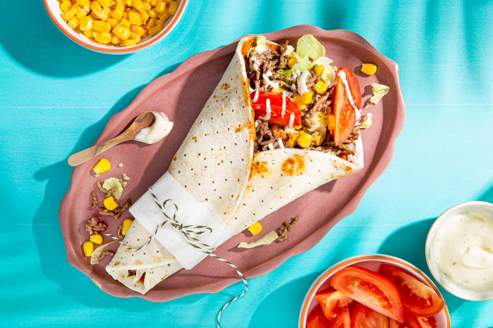 Turkse pizza wraps