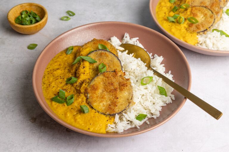 Aubergine katsu curry Eatertainment