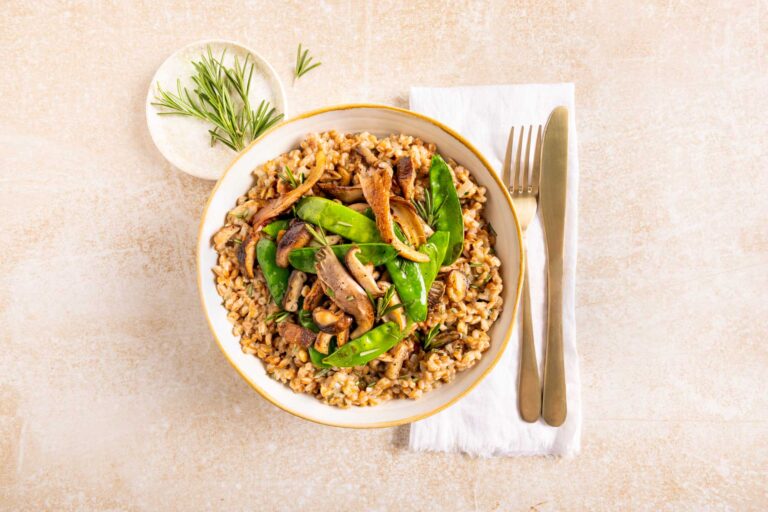 Spelt risotto met paddenstoelen - Eatertainment