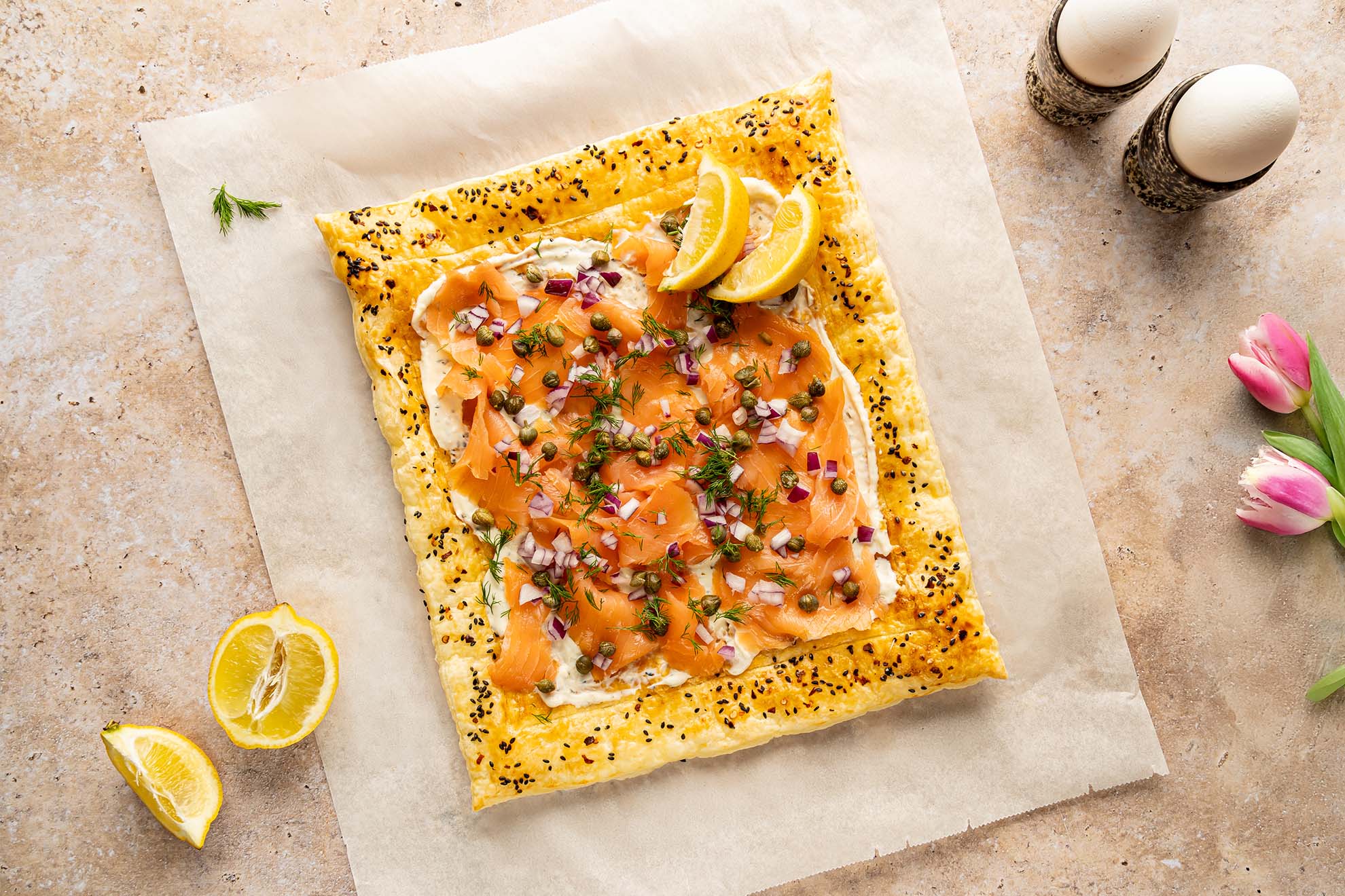 Gerookte Zalm Taart