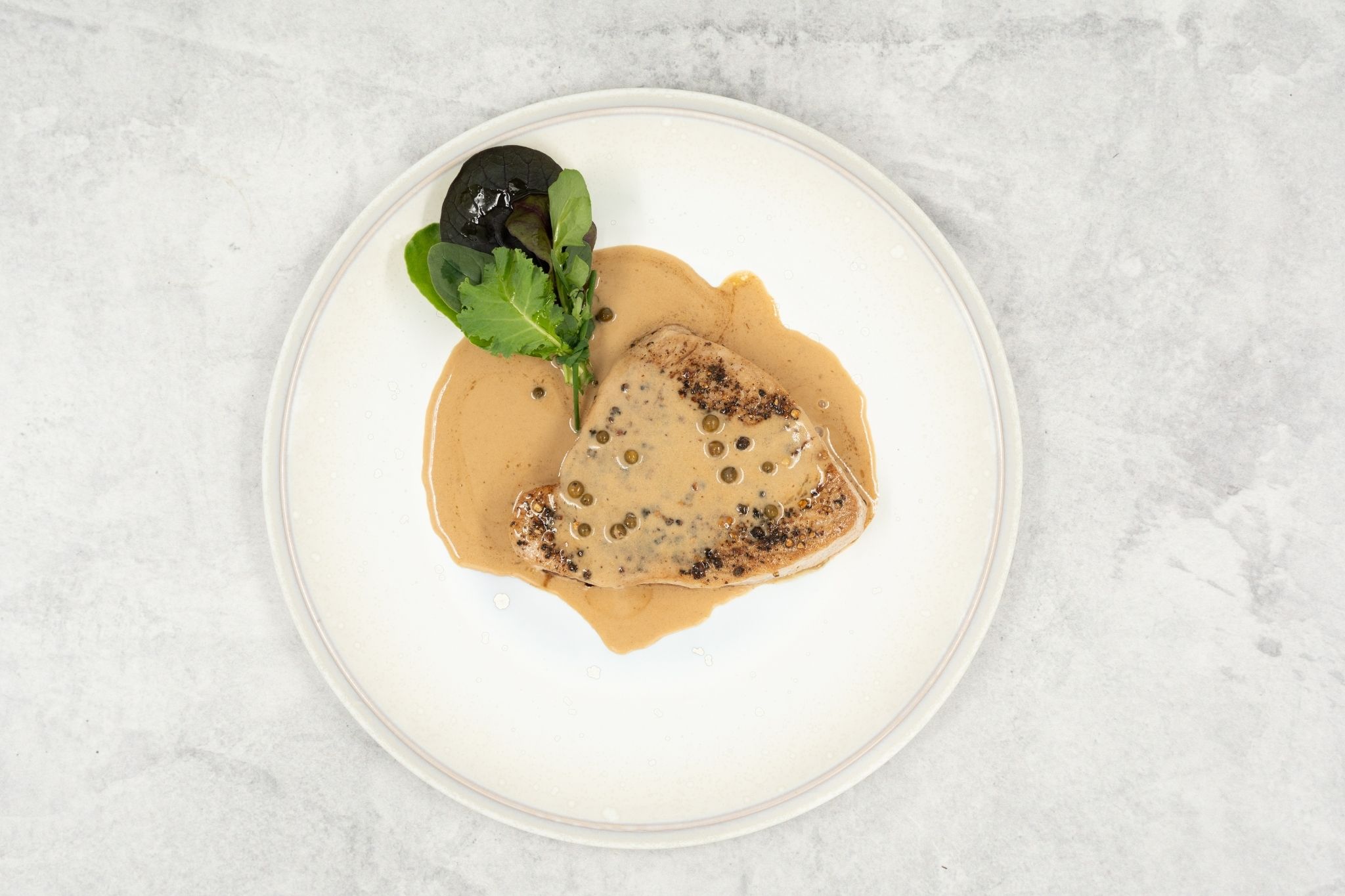 Tonijnsteak Met Pepersaus